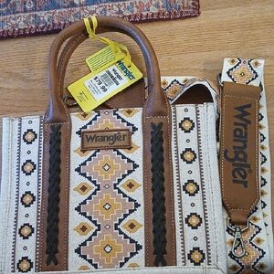 Wrangler Brown and Cream Crossbody Bag
